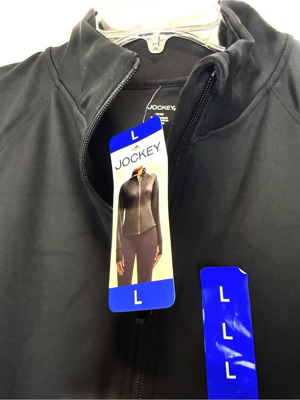 NEW WITH TAGS - Jockey Tulip Hem Stylish Functional Yoga Jacket Black in ‎Large - Picture 6 of 8